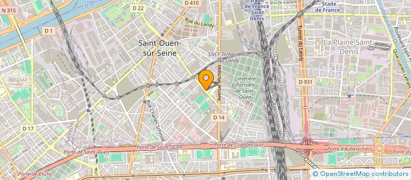 localisation de l'entreprise MONSIEUR ALI GACEM à SAINT-OUEN-SUR-SEINE