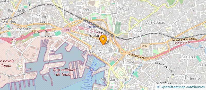 localisation de l'entreprise MONSIEUR ALI GHARSELLI à TOULON