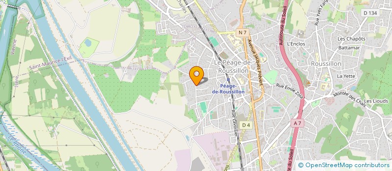 localisation de l'entreprise MONSIEUR ALI GOKCE  LE PEAGE-DE-ROUSSILLON