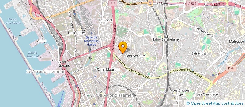 localisation de l'entreprise MONSIEUR ALI GOUAL BELHAMIDI à MARSEILLE