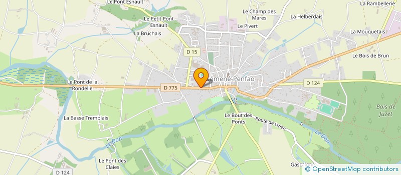 localisation de l'entreprise MONSIEUR ALI GOUIDER à GUEMENE-PENFAO