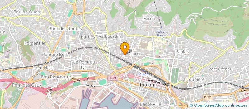 localisation de l'entreprise MONSIEUR ALI GUETTAT  TOULON