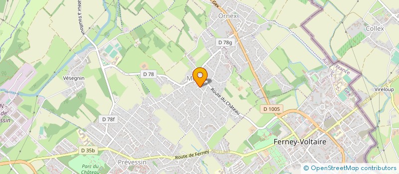 localisation de l'entreprise MONSIEUR ALI GUIHIA à PREVESSIN-MOENS