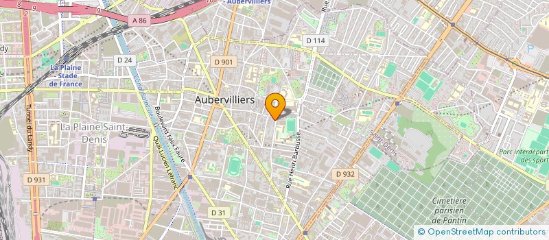 localisation de l'entreprise MONSIEUR ALI GUNEY  AUBERVILLIERS