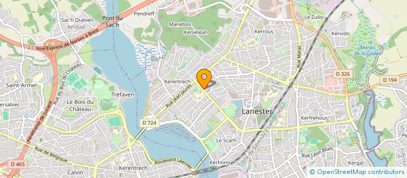 localisation de l'entreprise MONSIEUR ALI HAMITOUCHE  LANESTER