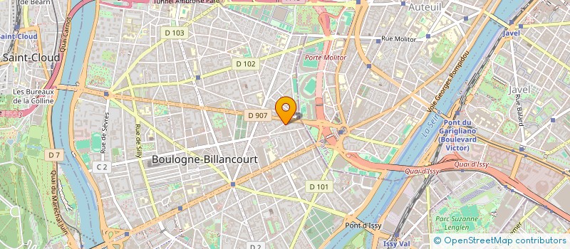 localisation de l'entreprise MONSIEUR ALI HAMRAOUI  BOULOGNE-BILLANCOURT