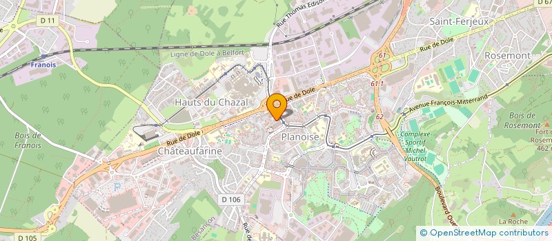 localisation de l'entreprise MONSIEUR ALI HAMZA à BESANCON