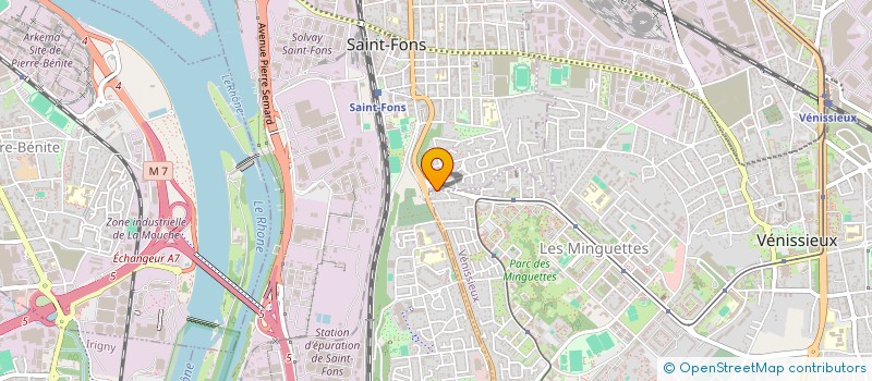 localisation de l'entreprise MONSIEUR ALI HASSAN  VENISSIEUX