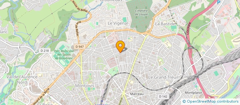 localisation de l'entreprise MONSIEUR ALI HAZARA à LIMOGES