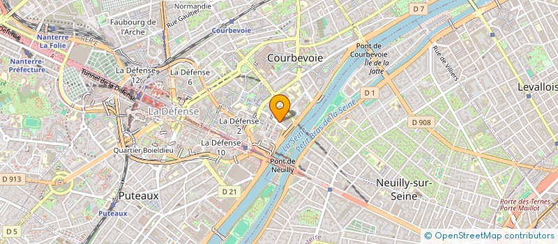 localisation de l'entreprise MONSIEUR ALI HOSSEIN MEMAR  COURBEVOIE