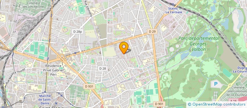 localisation de l'entreprise MONSIEUR ALI HUSNAIN KHADIM à STAINS