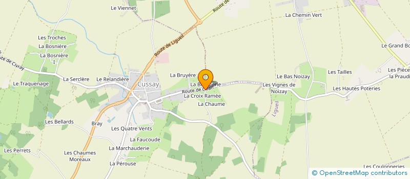 localisation de l'entreprise MONSIEUR ALI HUSSEIN  CUSSAY