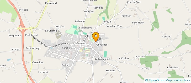 localisation de l'entreprise MONSIEUR ALI IBRAHIM  MOREAC