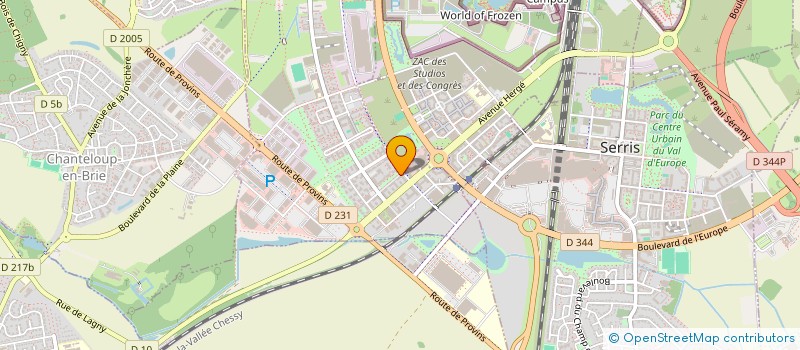 localisation de l'entreprise MONSIEUR ALI JEMAL  MONTEVRAIN