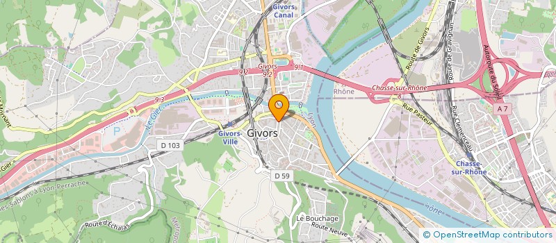 localisation de l'entreprise MONSIEUR ALI KABAL à GIVORS