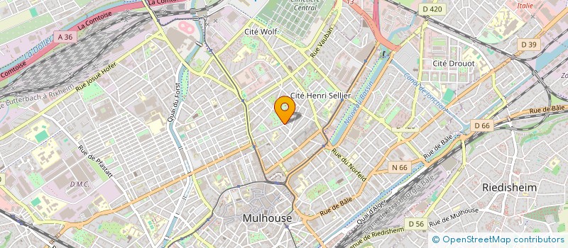 localisation de l'entreprise MONSIEUR ALI KAMMOUN à MULHOUSE