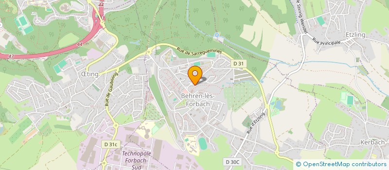 localisation de l'entreprise MONSIEUR ALI KARAZEHIR  BEHREN-LES-FORBACH