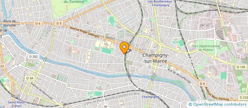 localisation de l'entreprise MONSIEUR ALI KARCHAOUI  CHAMPIGNY-SUR-MARNE