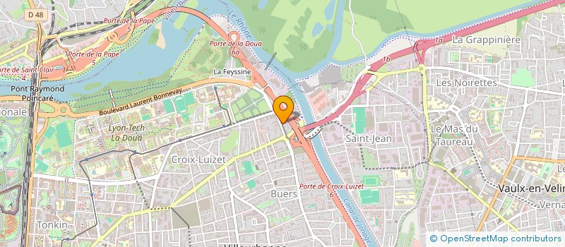 localisation de l'entreprise MONSIEUR ALI KERMICHE  VILLEURBANNE