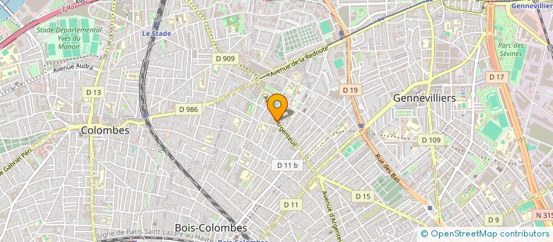 localisation de l'entreprise MONSIEUR ALI KERMICI à BOIS-COLOMBES