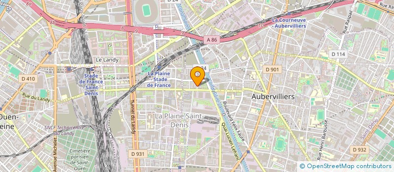 localisation de l'entreprise MONSIEUR ALI KERTOUT  AUBERVILLIERS