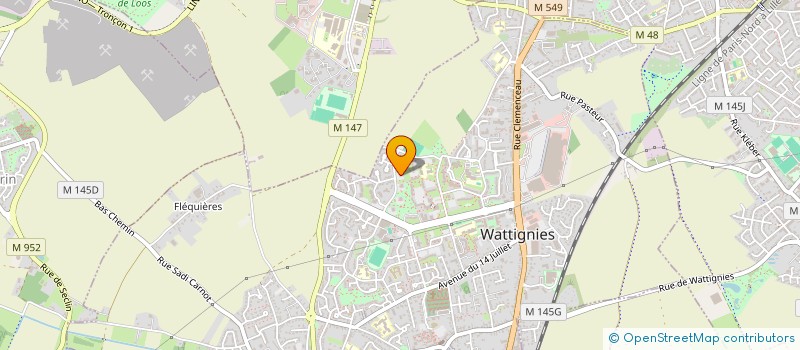 localisation de l'entreprise MONSIEUR ALI KHERIEF  WATTIGNIES