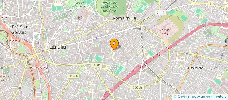 localisation de l'entreprise MONSIEUR ALI KLICHE à ROMAINVILLE