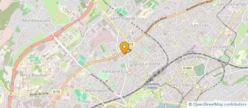 localisation de l'entreprise MONSIEUR ALI KNIS à BESANCON