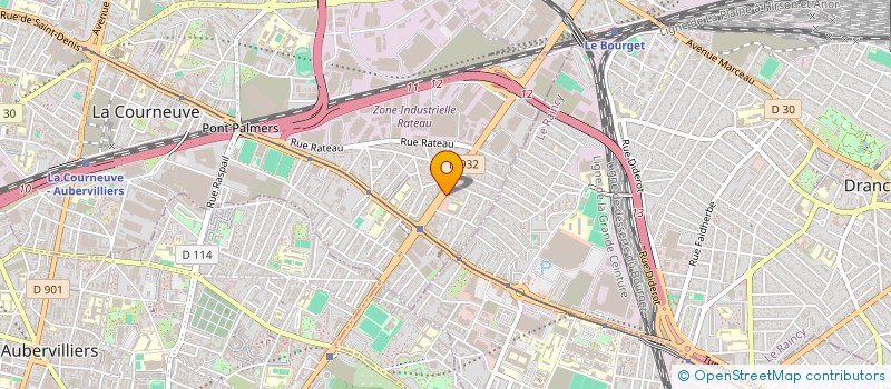 localisation de l'entreprise MONSIEUR ALI KONATE à LA COURNEUVE