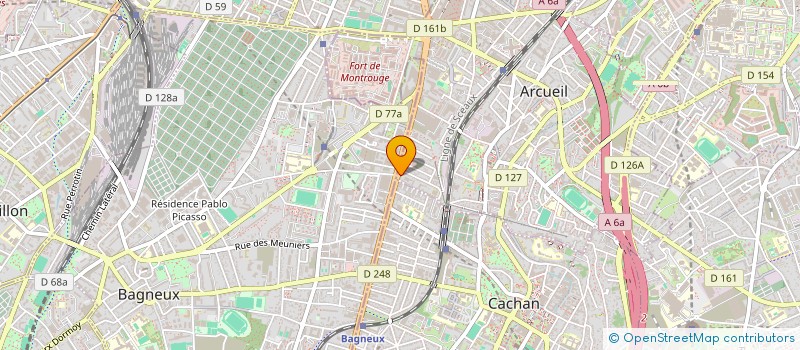 localisation de l'entreprise MONSIEUR ALI LAGHA  ARCUEIL