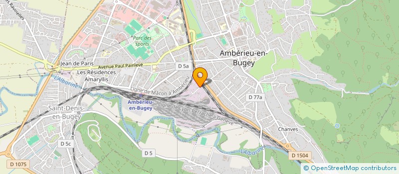 localisation de l'entreprise MONSIEUR ALI LAKSIOIR  AMBERIEU-EN-BUGEY