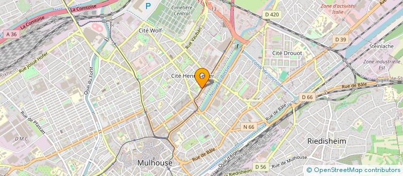 localisation de l'entreprise MONSIEUR ALI LAMALCHI  MULHOUSE