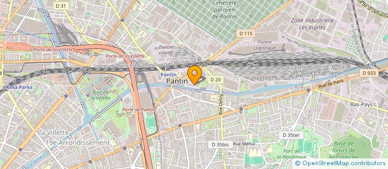 localisation de l'entreprise MONSIEUR ALI LATRACH  PANTIN