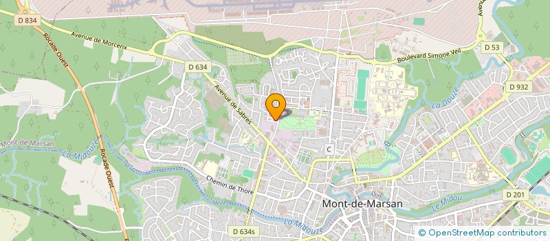 localisation de l'entreprise MONSIEUR ALI LATRACH  MONT-DE-MARSAN