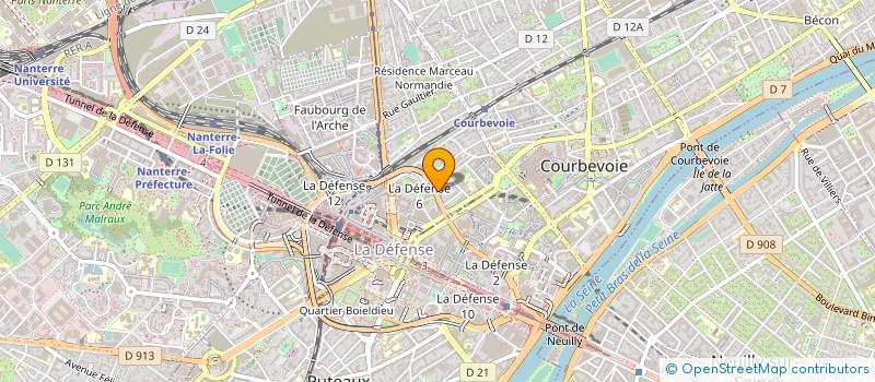 localisation de l'entreprise MONSIEUR ALI LOUAHED  COURBEVOIE
