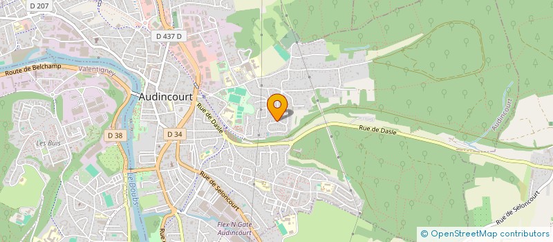 localisation de l'entreprise MONSIEUR ALI MAHMOUDI  AUDINCOURT