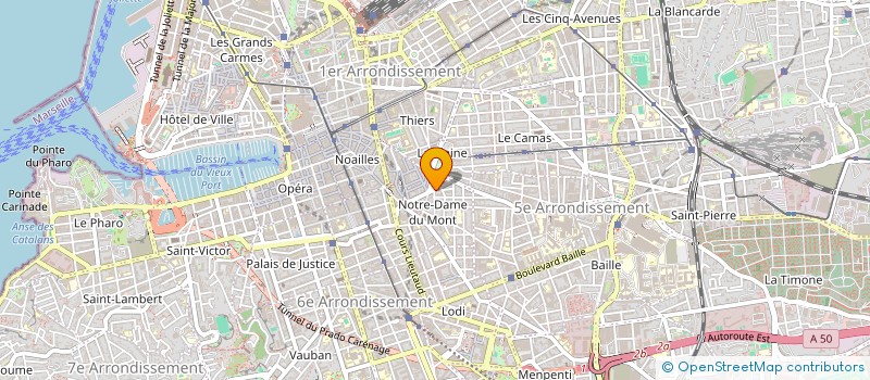 localisation de l'entreprise MONSIEUR ALI MAOLIDA  MARSEILLE 6EME