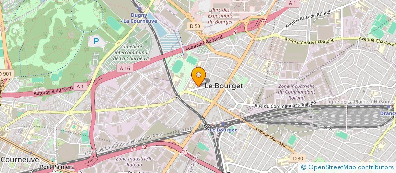 localisation de l'entreprise MONSIEUR ALI MARHDAOUI à LE BOURGET