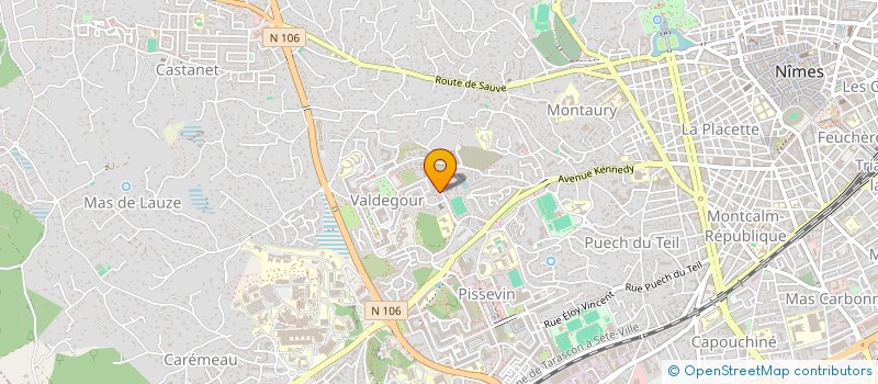 localisation de l'entreprise MONSIEUR ALI MAROUF ARAIBI  NIMES