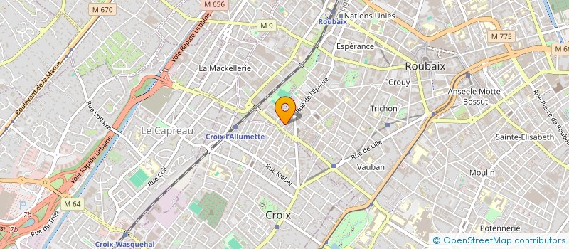 localisation de l'entreprise MONSIEUR ALI MERZOUKI  ROUBAIX