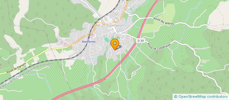 localisation de l'entreprise MONSIEUR ALI MESSAADIA  GONFARON