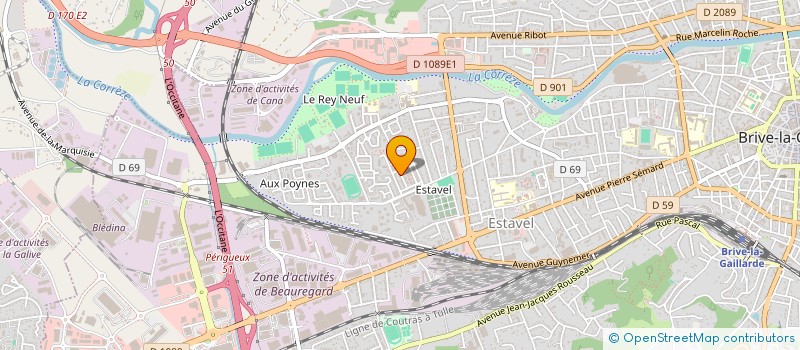 localisation de l'entreprise MONSIEUR ALI MEZILET  BRIVE-LA-GAILLARDE