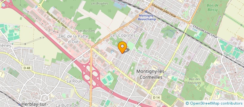 localisation de l'entreprise MONSIEUR ALI MOHAMED YAHYA  MONTIGNY-LES-CORMEILLES