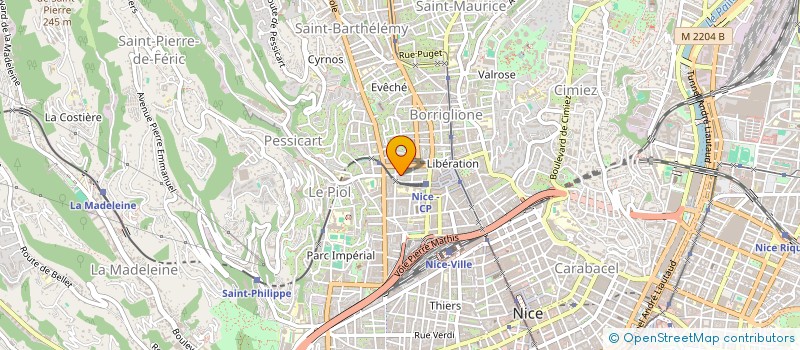 localisation de l'entreprise MONSIEUR ALI MORINA  NICE