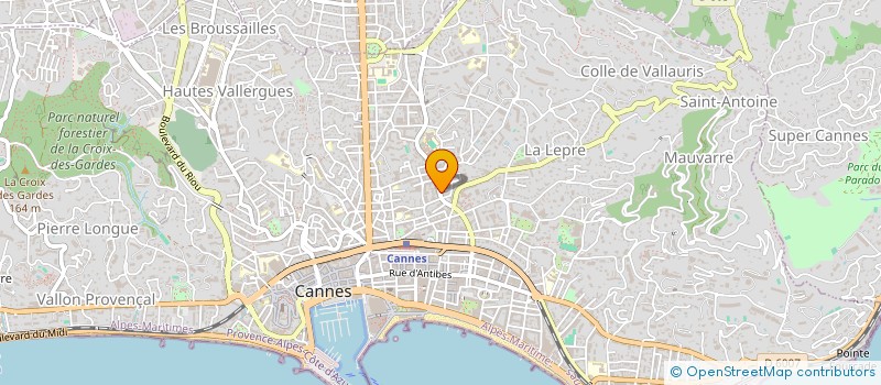 localisation de l'entreprise MONSIEUR ALI NACCARA à CANNES