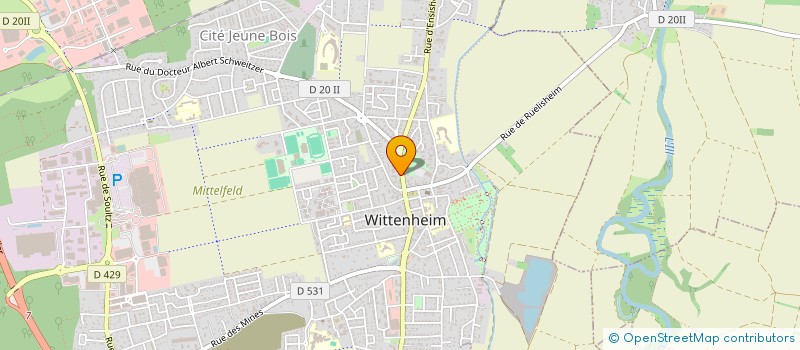 localisation de l'entreprise MONSIEUR ALI ORUCOGLU  WITTENHEIM