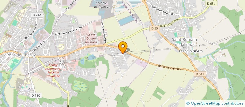 localisation de l'entreprise MONSIEUR ALI OSMAN YIGIT  TIGNIEU-JAMEYZIEU