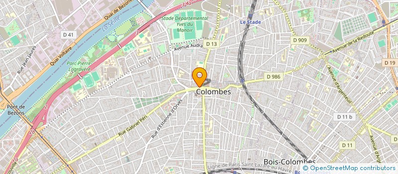 localisation de l'entreprise MONSIEUR ALI OUBLOUCH  COLOMBES