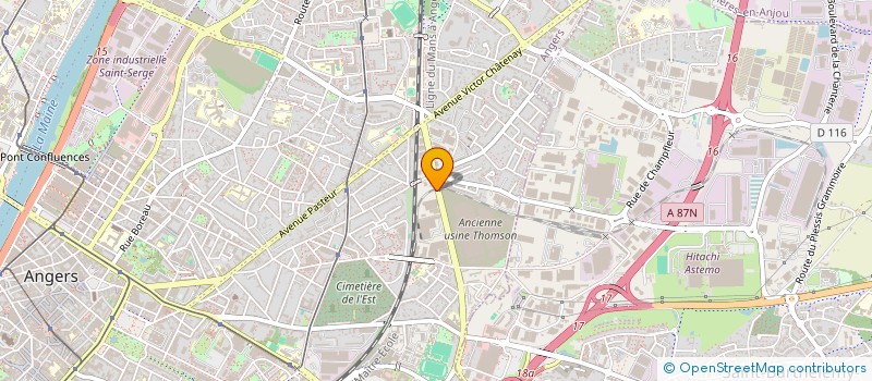 localisation de l'entreprise MONSIEUR ALI OUERDANI  ANGERS