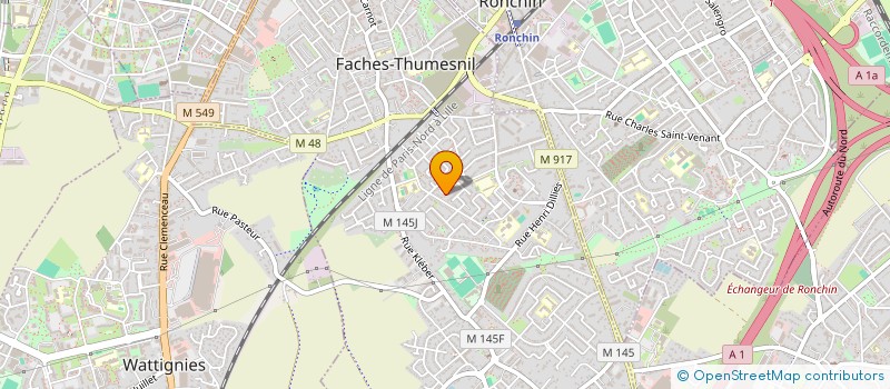 localisation de l'entreprise MONSIEUR ALI OUIDIR OUALLA  FACHES-THUMESNIL